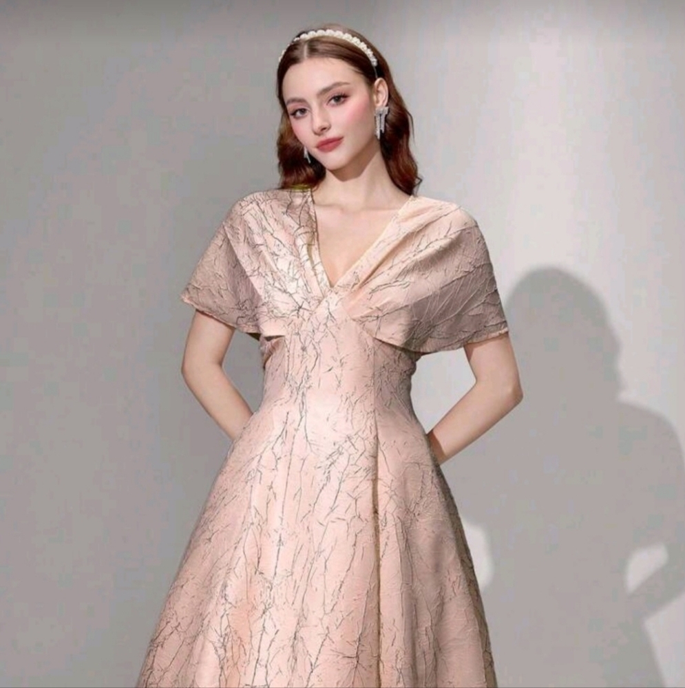 SHEIN Blush Pink Prom Dress